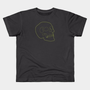 Neon Skull Yellow Kids T-Shirt